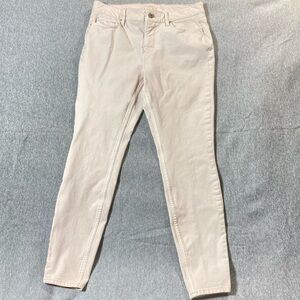 WHBM Jeans Womens Sz 6 Pink Blush Skinny Ankle Mid Rise Stretch Casual Denim